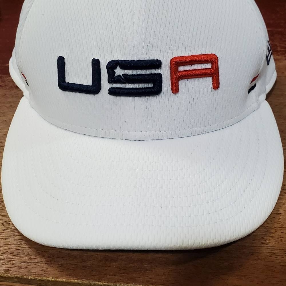 New Era White USA Cap